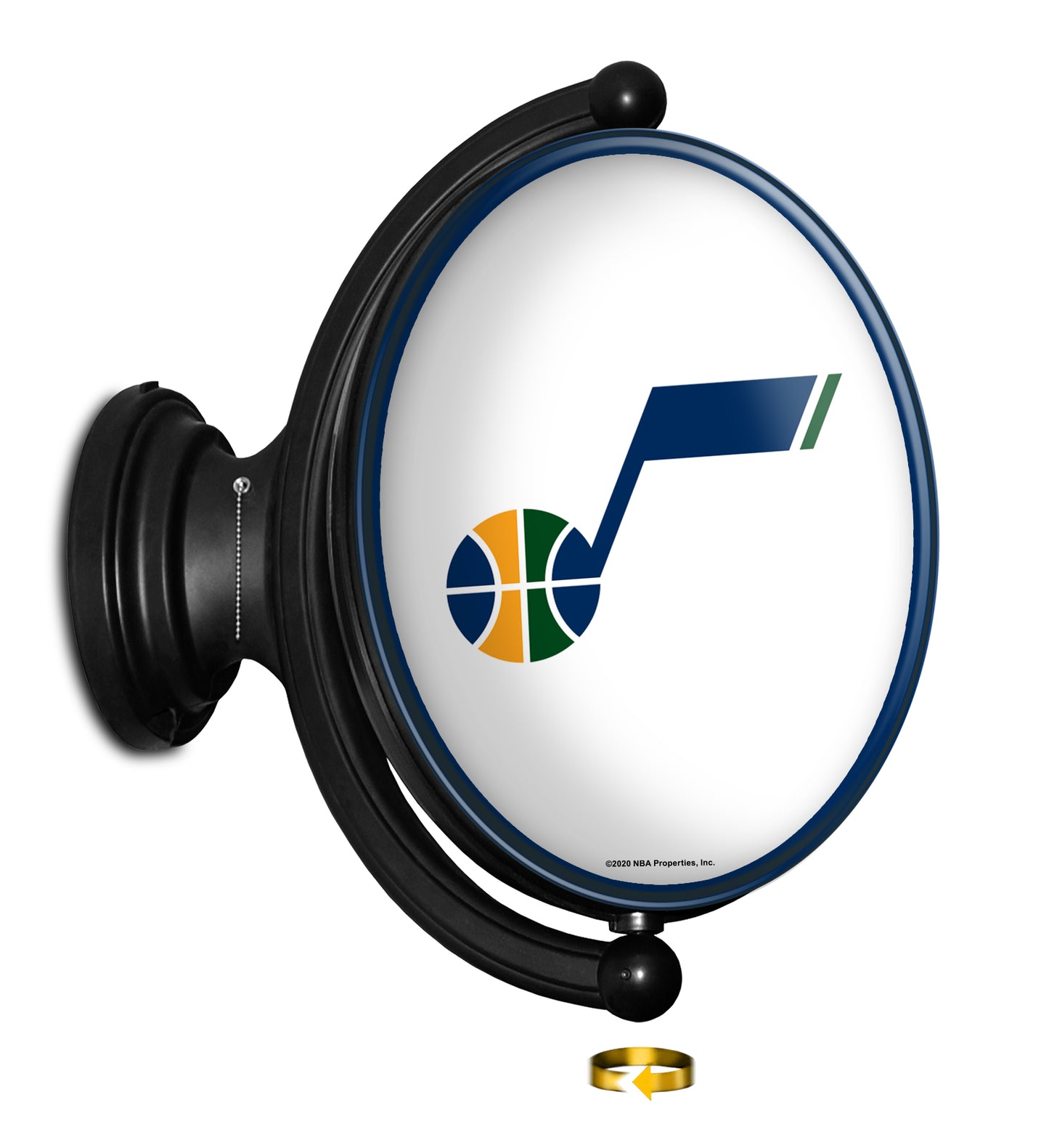 Utah Jazz Oval Rotating Wall Sign