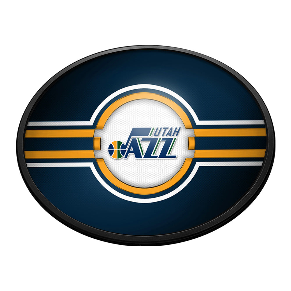 Utah Jazz Slimline Oval Lighted Wall Sign