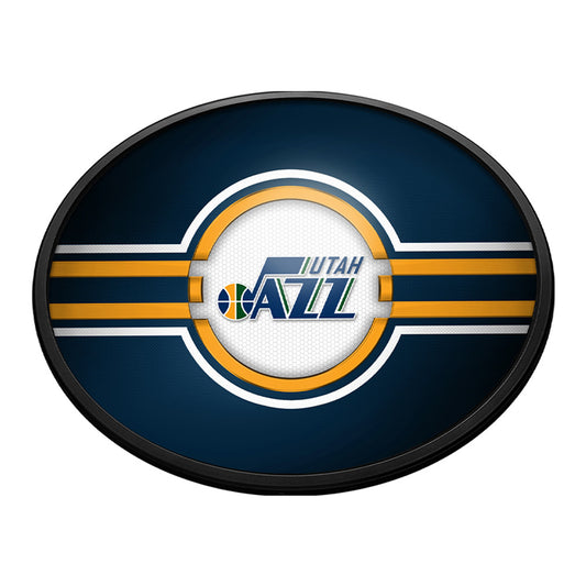 Utah Jazz Slimline Oval Lighted Wall Sign