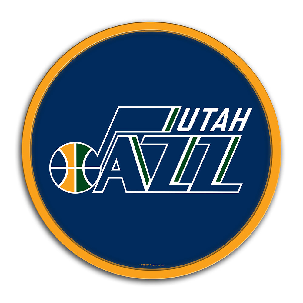 Utah Jazz Modern Disc Wall Sign