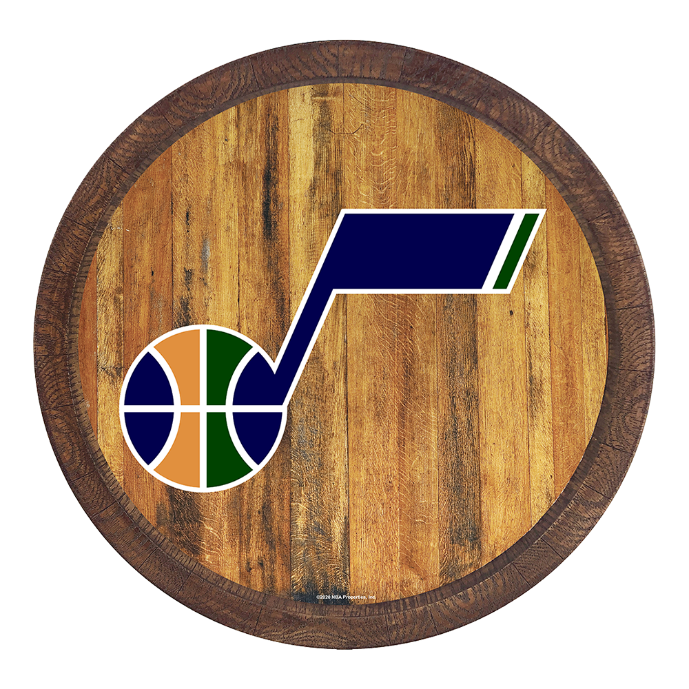 Utah Jazz Barrel Top Sign