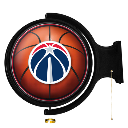 Washington Wizards Round Basketball Rotating Wall Sign