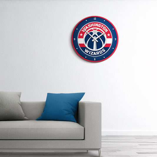 Washington Wizards Round Wall Clock Room View