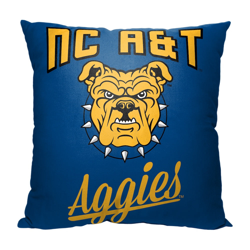 NC A&T Aggies OFFICIAL throw pillow