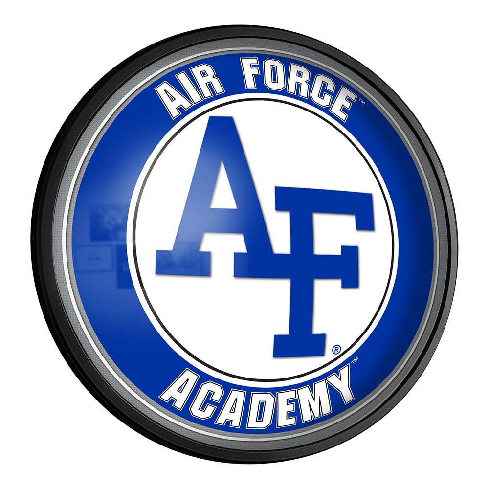Air Force Falcons Slimline Round Lighted Wall Sign