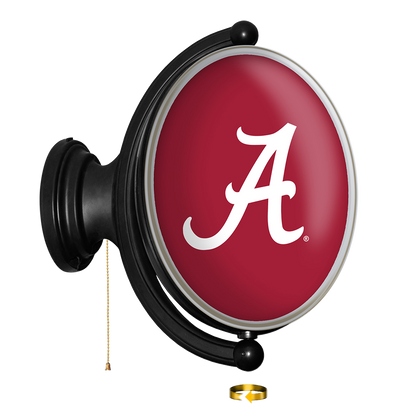 Alabama Crimson Tide Oval Rotating Wall Sign