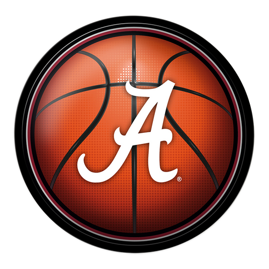 Alabama Crimson Tide Basketball Modern Disc Wall Sign