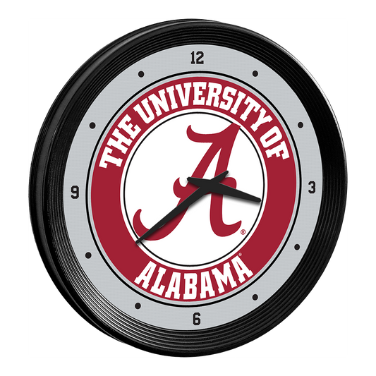 Alabama Crimson Tide Ribbed Wall Clock