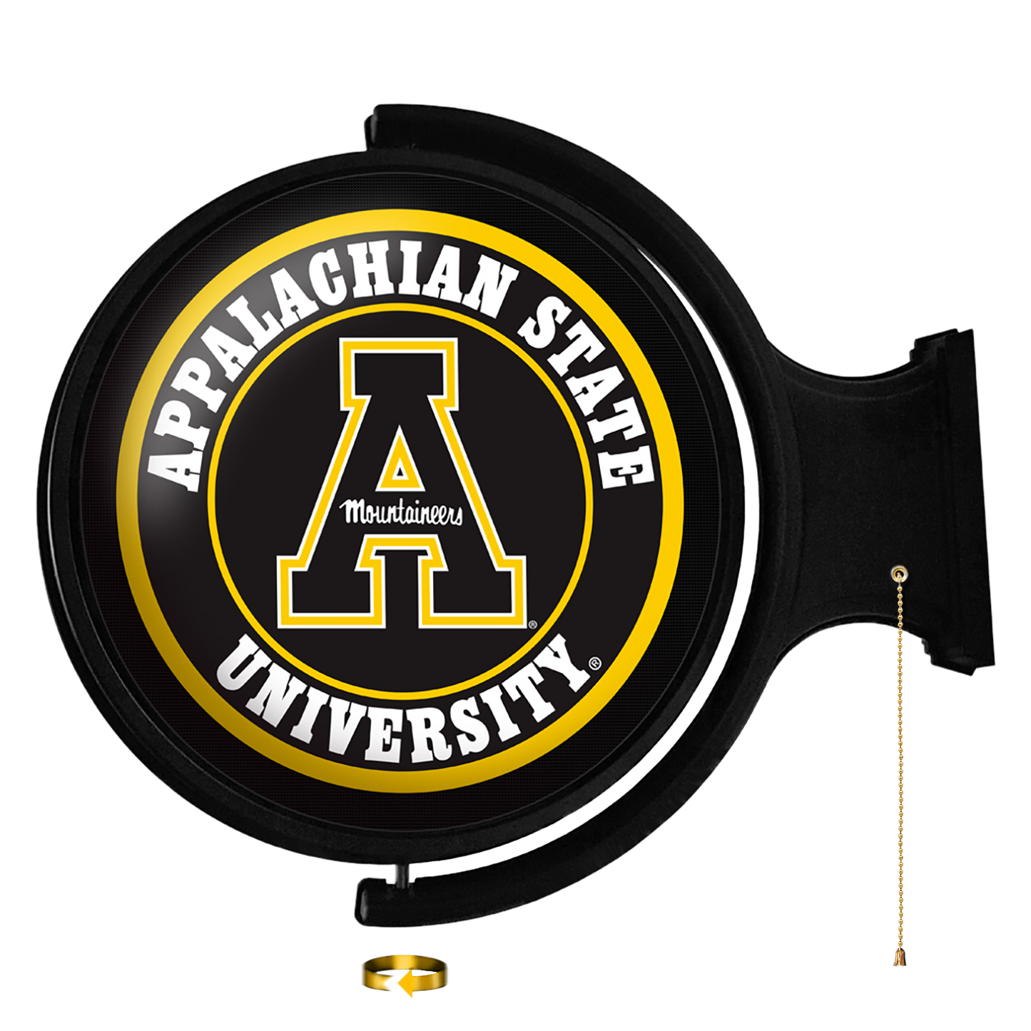 Appalachian State Mountaineers Round Rotating Wall Sign
