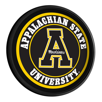 Appalachian State Mountaineers Slimline Round Lighted Wall Sign