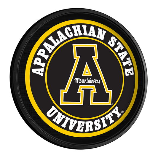 Appalachian State Mountaineers Slimline Round Lighted Wall Sign