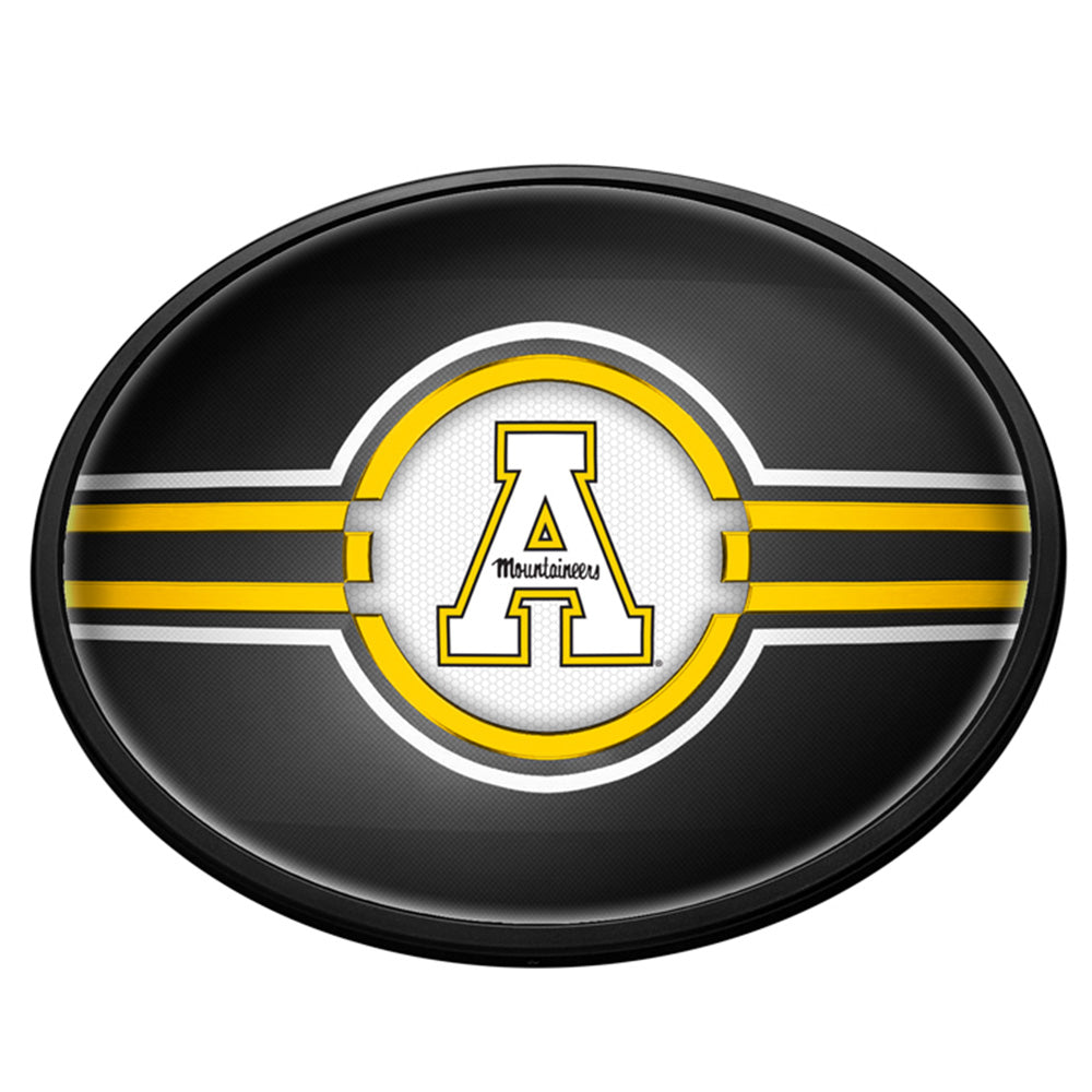 Appalachian State Mountaineers Slimline Oval Lighted Wall Sign