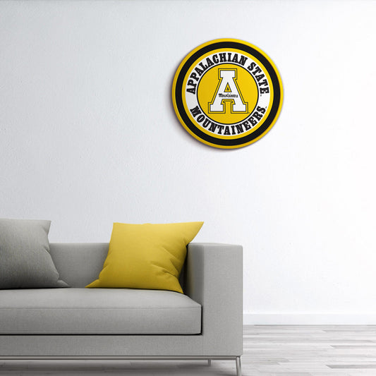 Appalachian State Mountaineers Modern Disc Wall Sign Room View