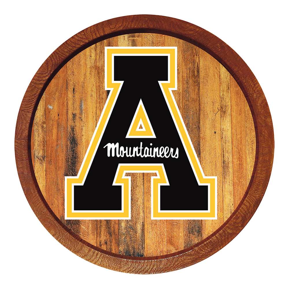 Appalachian State Mountaineers Barrel Top Sign
