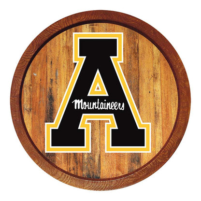 Appalachian State Mountaineers Barrel Top Sign