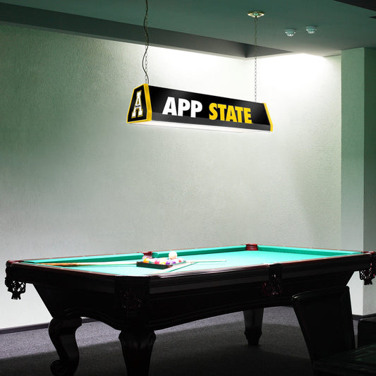 Appalachian State Mountaineers Standard Pool Table Light Room View