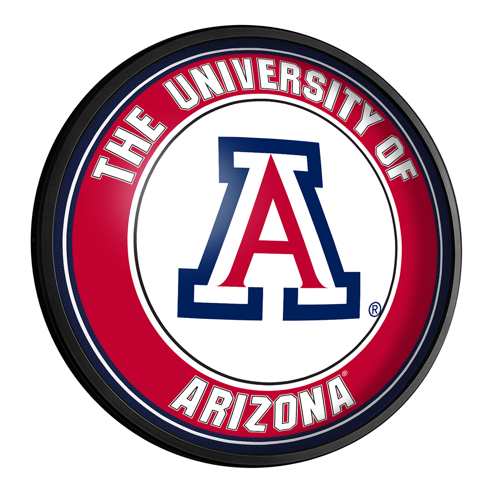 Arizona Wildcats Slimline Round Lighted Wall Sign