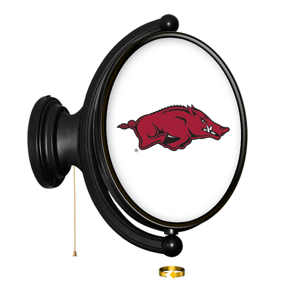 Arkansas Razorbacks Oval Rotating Wall Sign