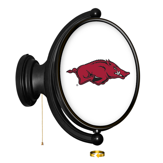 Arkansas Razorbacks Oval Rotating Wall Sign