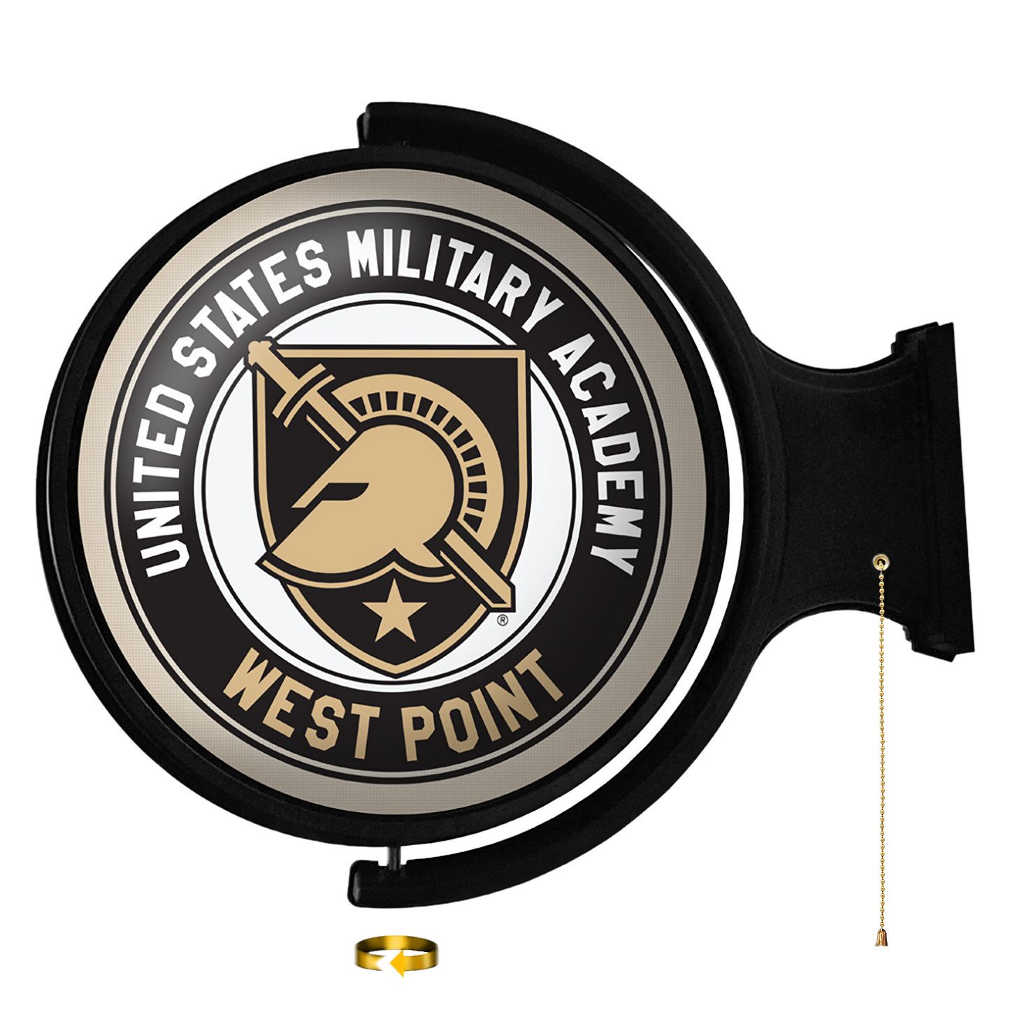 Army Black Knights Round Rotating Wall Sign