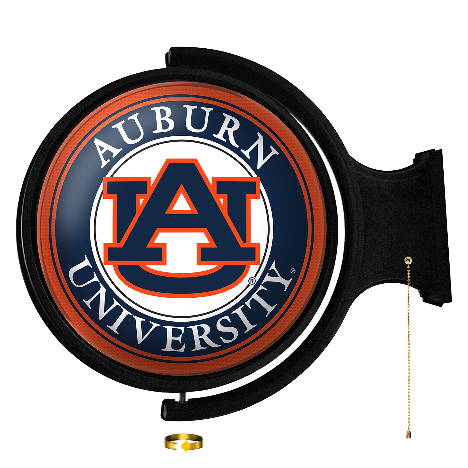 Auburn Tigers Round Rotating Wall Sign