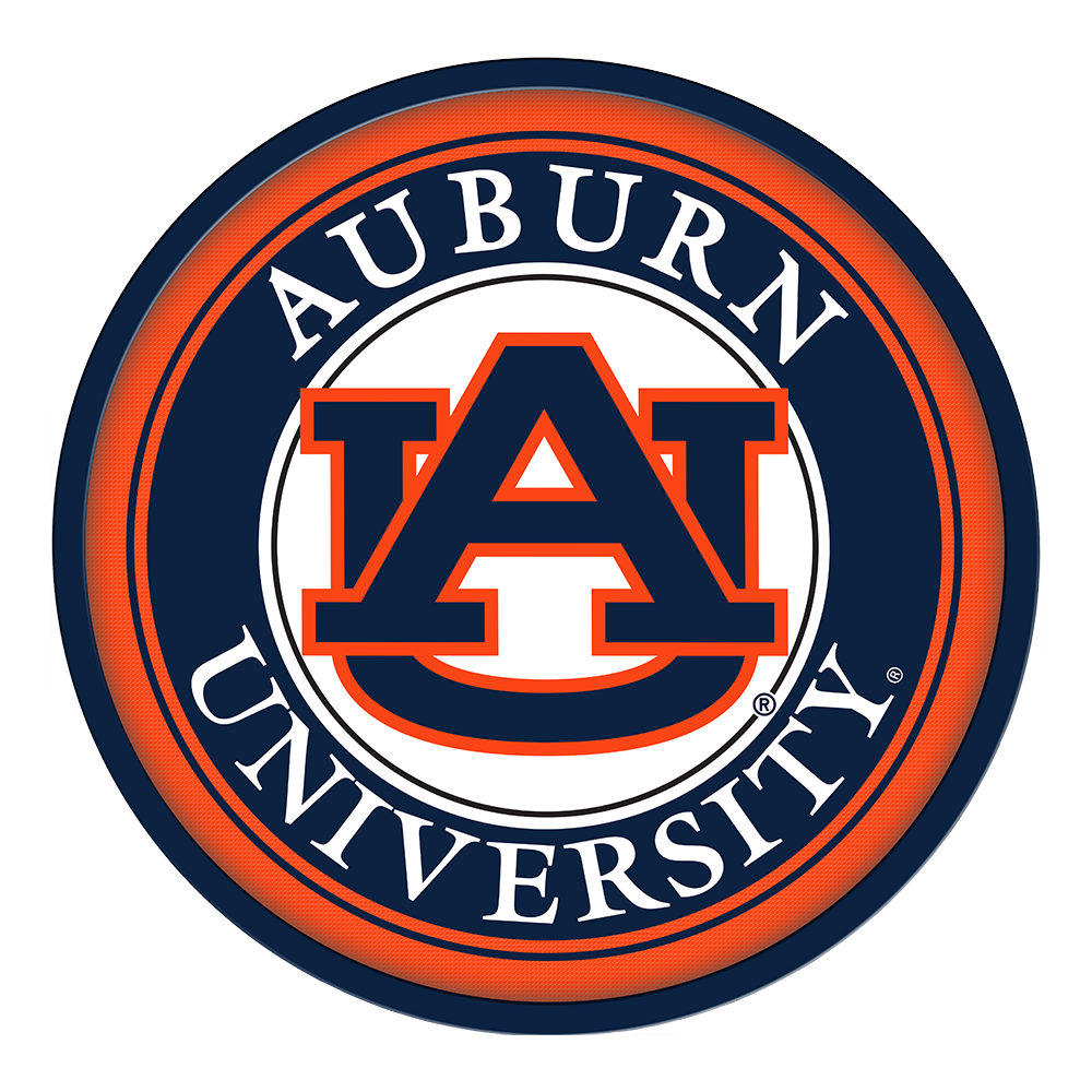 Auburn Tigers Modern Disc Wall Sign