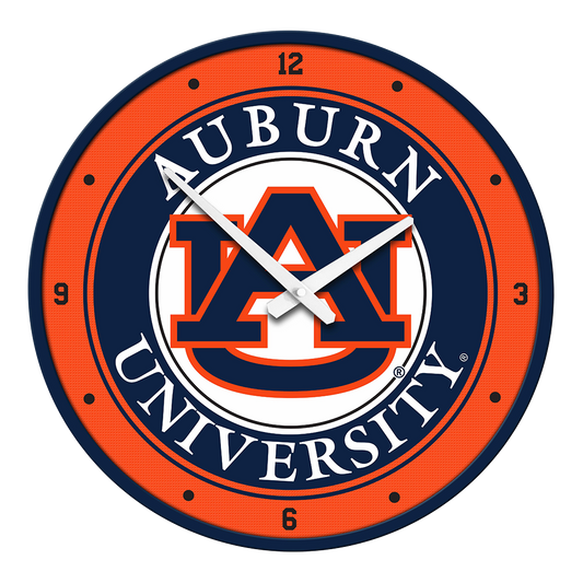 Auburn Tigers Round Wall Clock