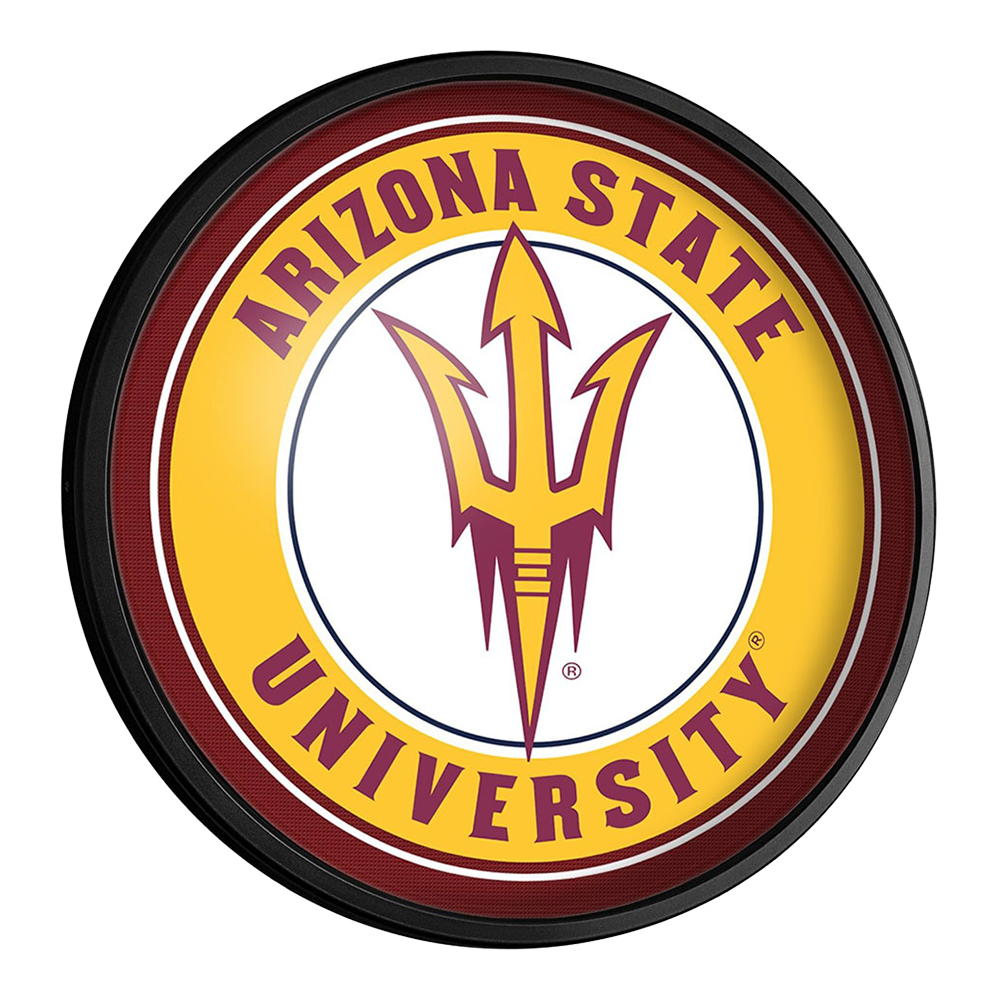 Arizona State Sun Devils Slimline Round Lighted Wall Sign