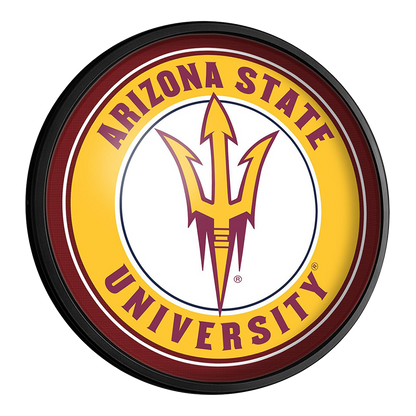 Arizona State Sun Devils Slimline Round Lighted Wall Sign