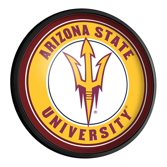 Arizona State Sun Devils Slimline Round Lighted Wall Sign