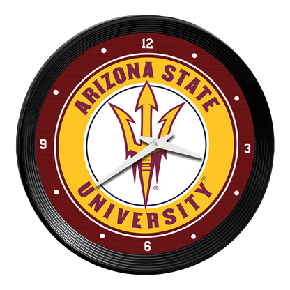 Arizona State Sun Devils Ribbed Wall Clock