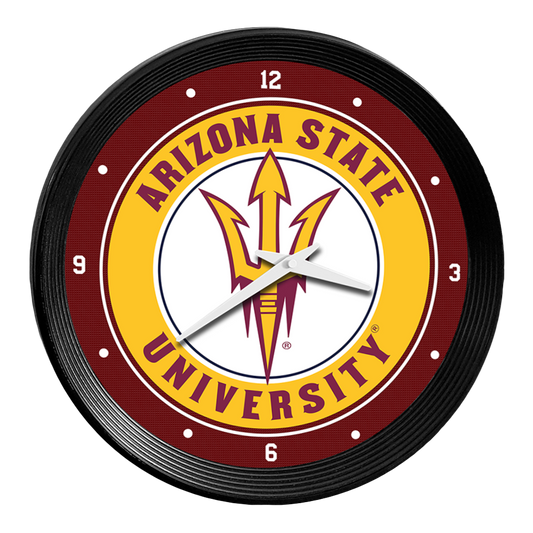 Arizona State Sun Devils Ribbed Wall Clock