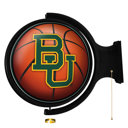 Baylor Bears Round Basketball Rotating Wall Sign
