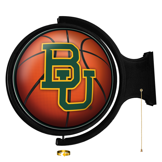 Baylor Bears Round Basketball Rotating Wall Sign