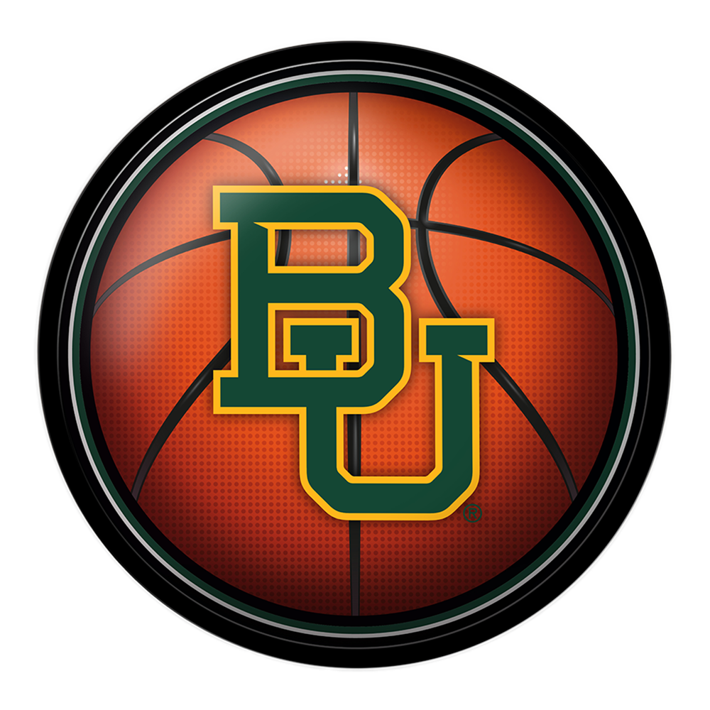 Baylor Bears Basketball Modern Disc Wall Sign
