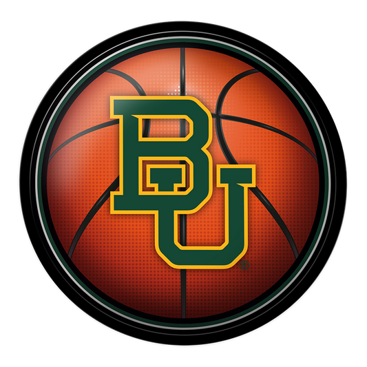 Baylor Bears Basketball Modern Disc Wall Sign