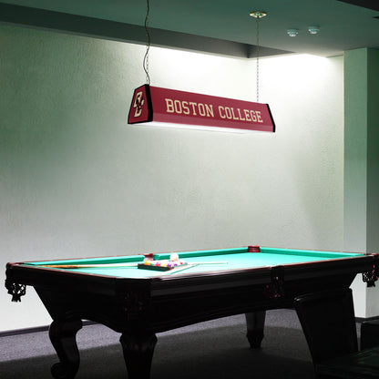Boston College Eagles Standard Pool Table Light Room View