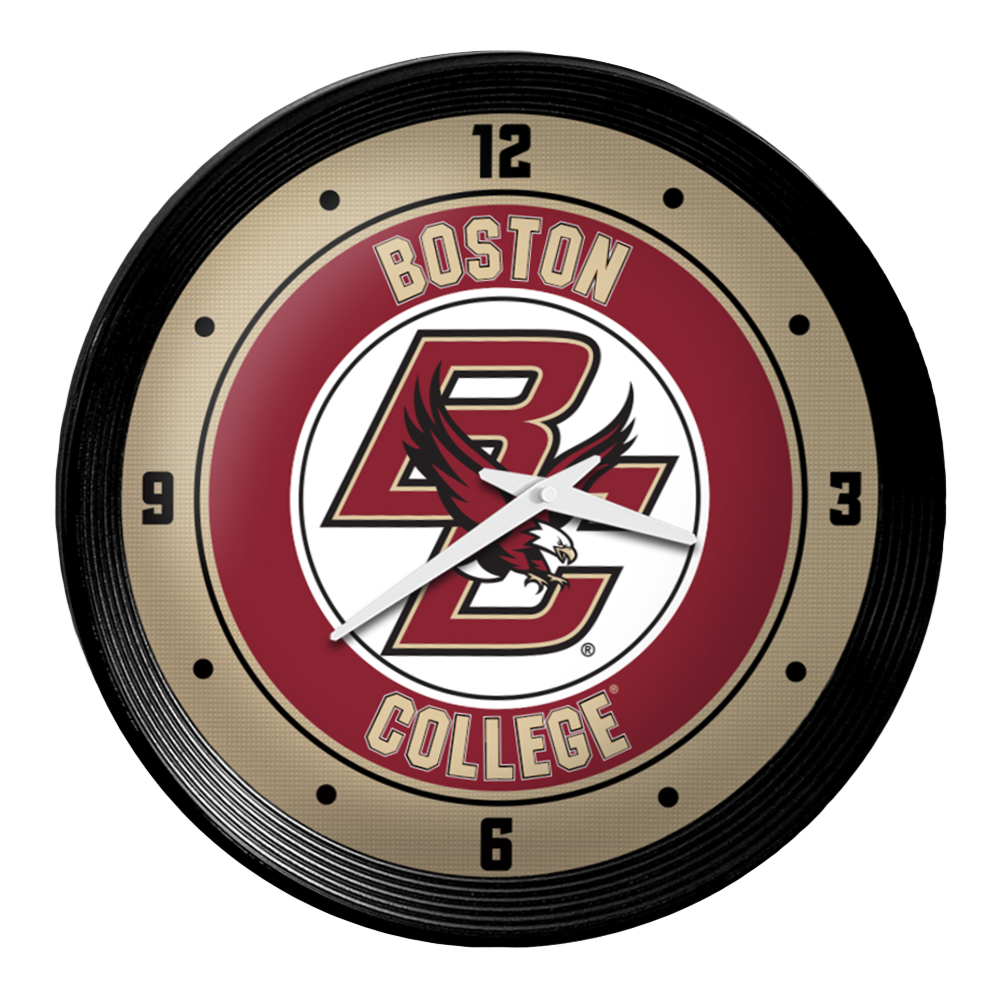 Boston College Eagles Ribbed Wall Clock