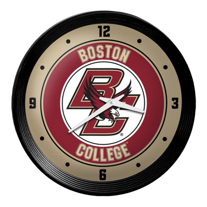 Boston College Eagles Ribbed Wall Clock