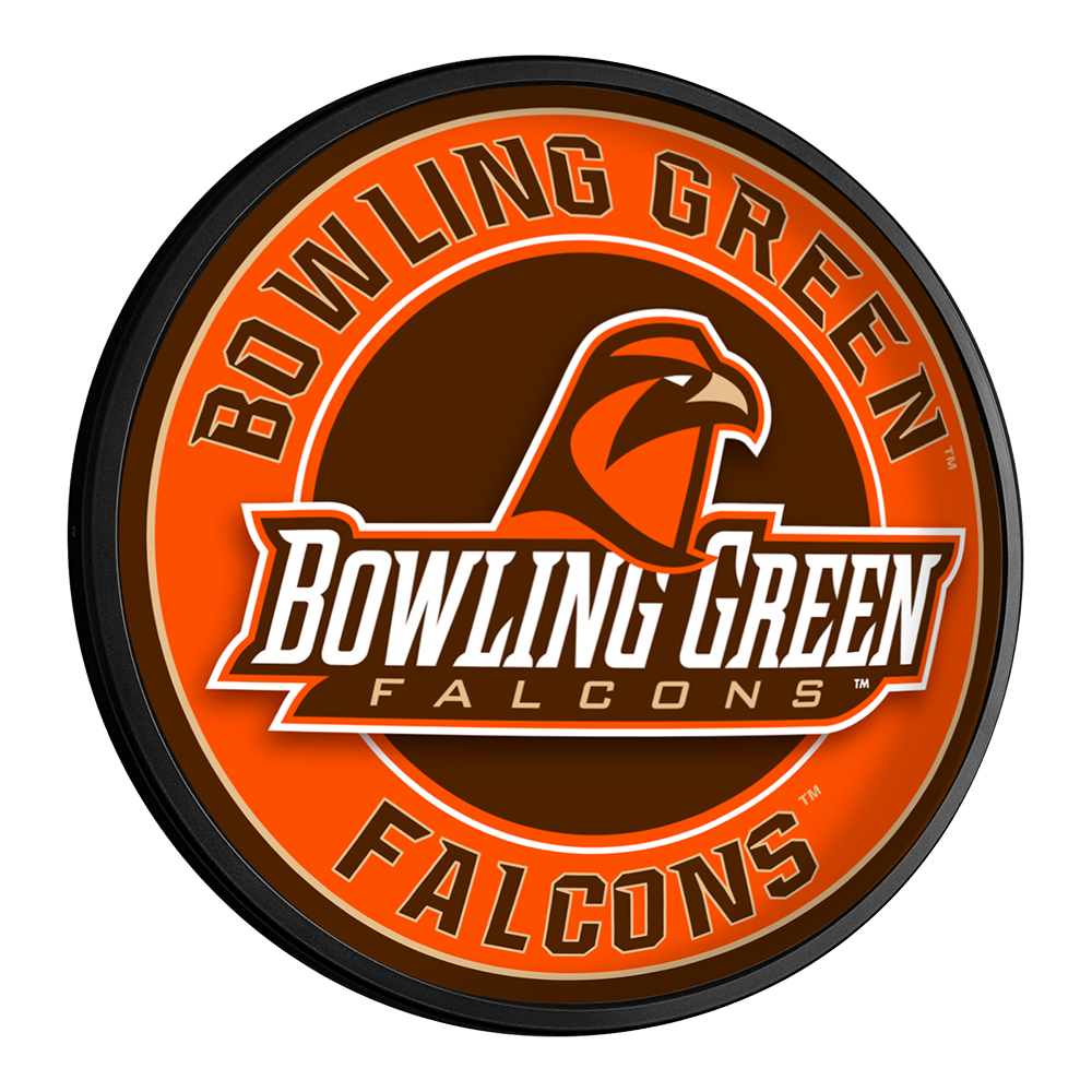 Bowling Green Falcons Slimline Round Lighted Wall Sign