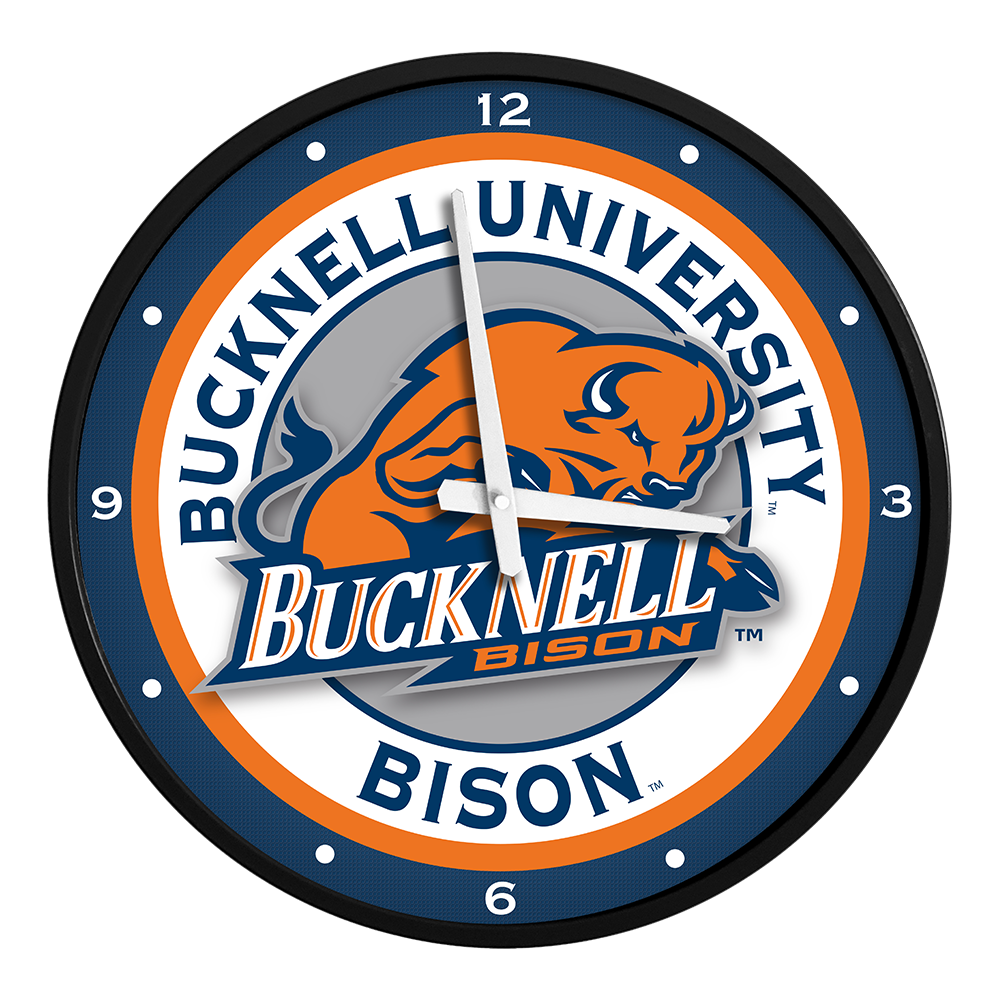 Bucknell Bison Round Wall Clock