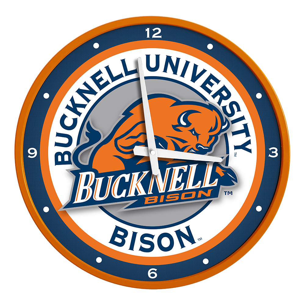 Bucknell Bison Round Wall Clock