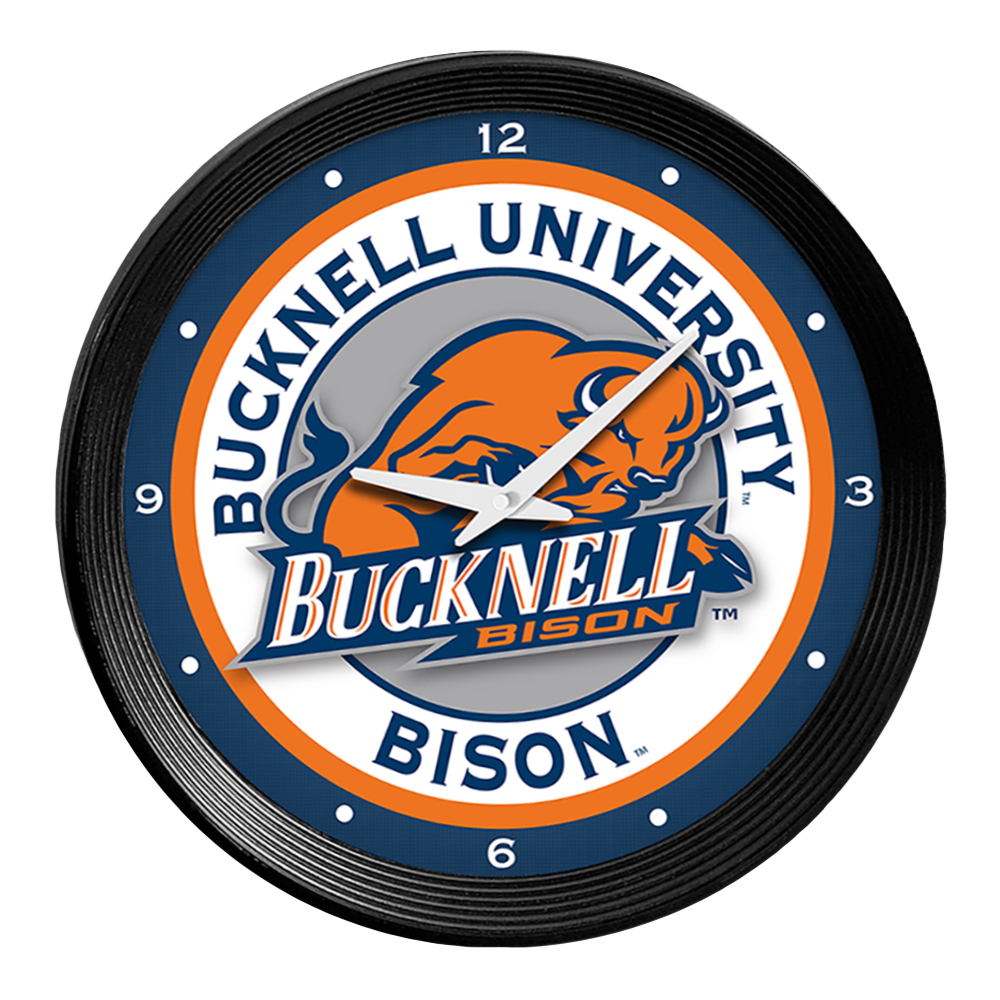 Bucknell Bison Ribbed Wall Clock