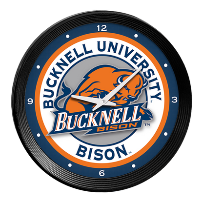 Bucknell Bison Ribbed Wall Clock