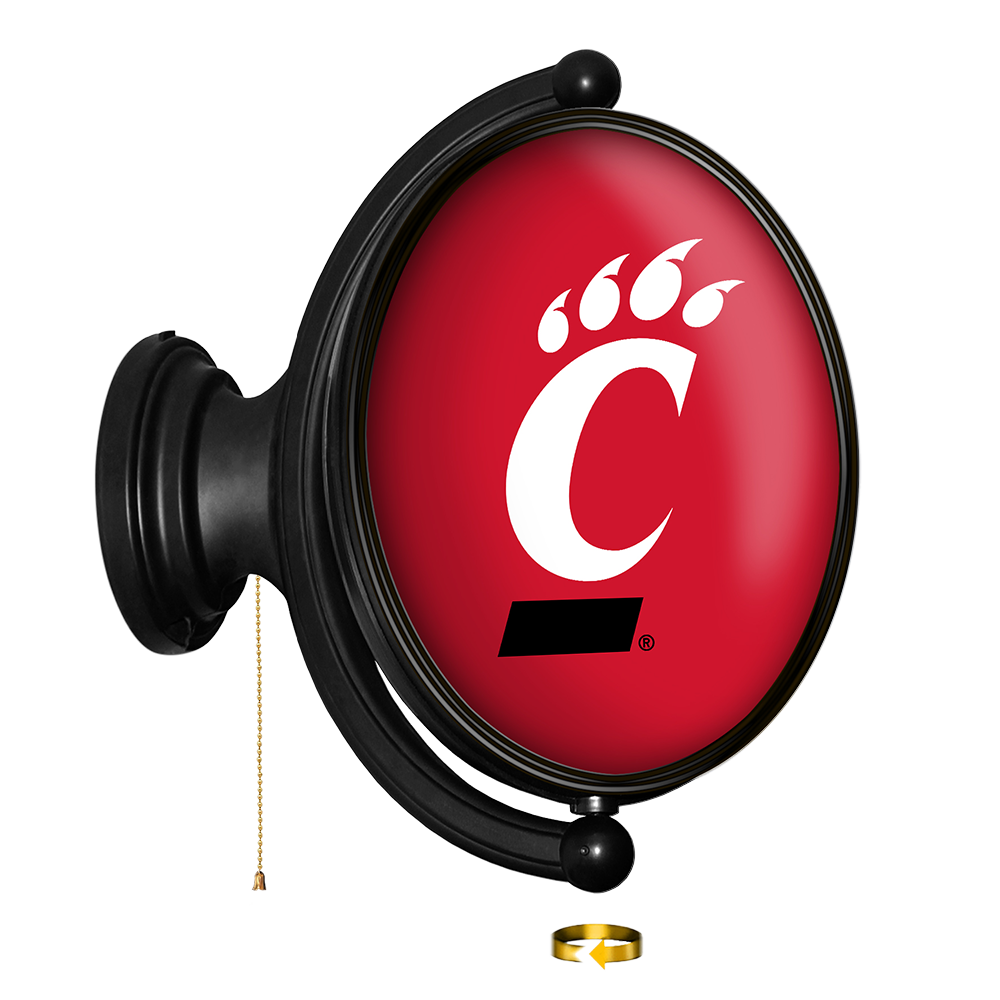 Cincinnati Bearcats Oval Rotating Wall Sign