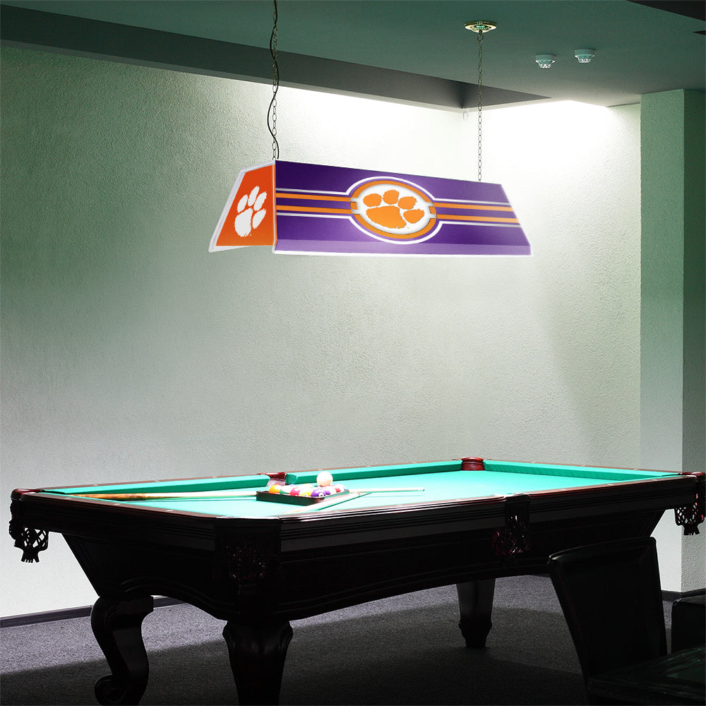 Clemson Tigers Edge Glow Pool Table Light Room View