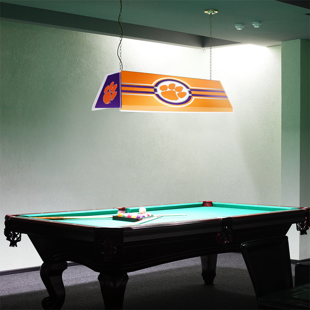 Clemson Tigers Edge Glow Pool Table Light Room View