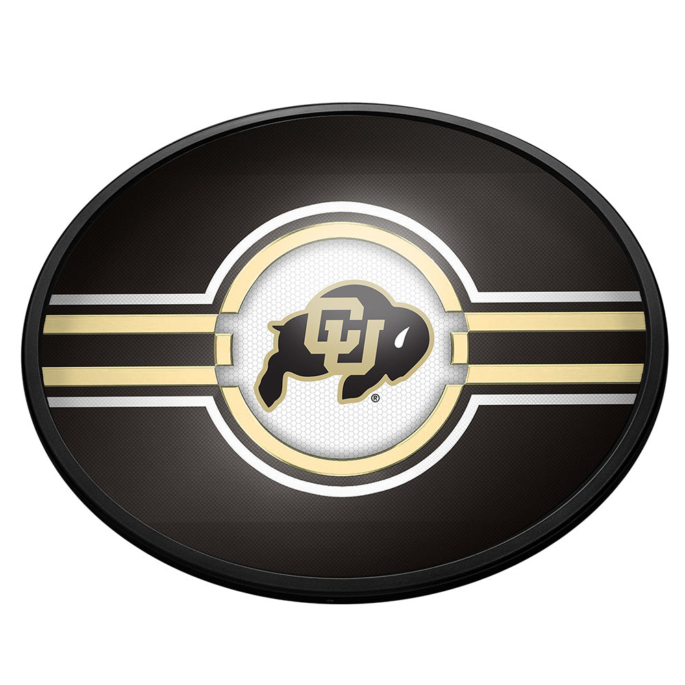 Colorado Buffaloes Slimline Oval Lighted Wall Sign