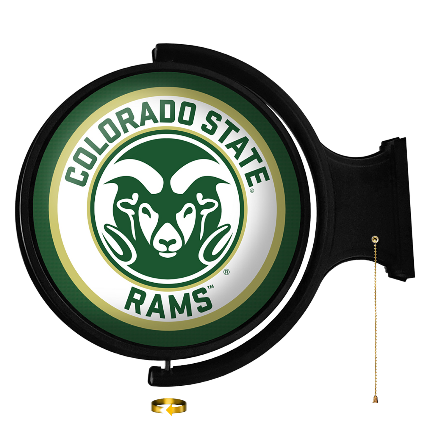 Colorado State Rams Round Rotating Wall Sign
