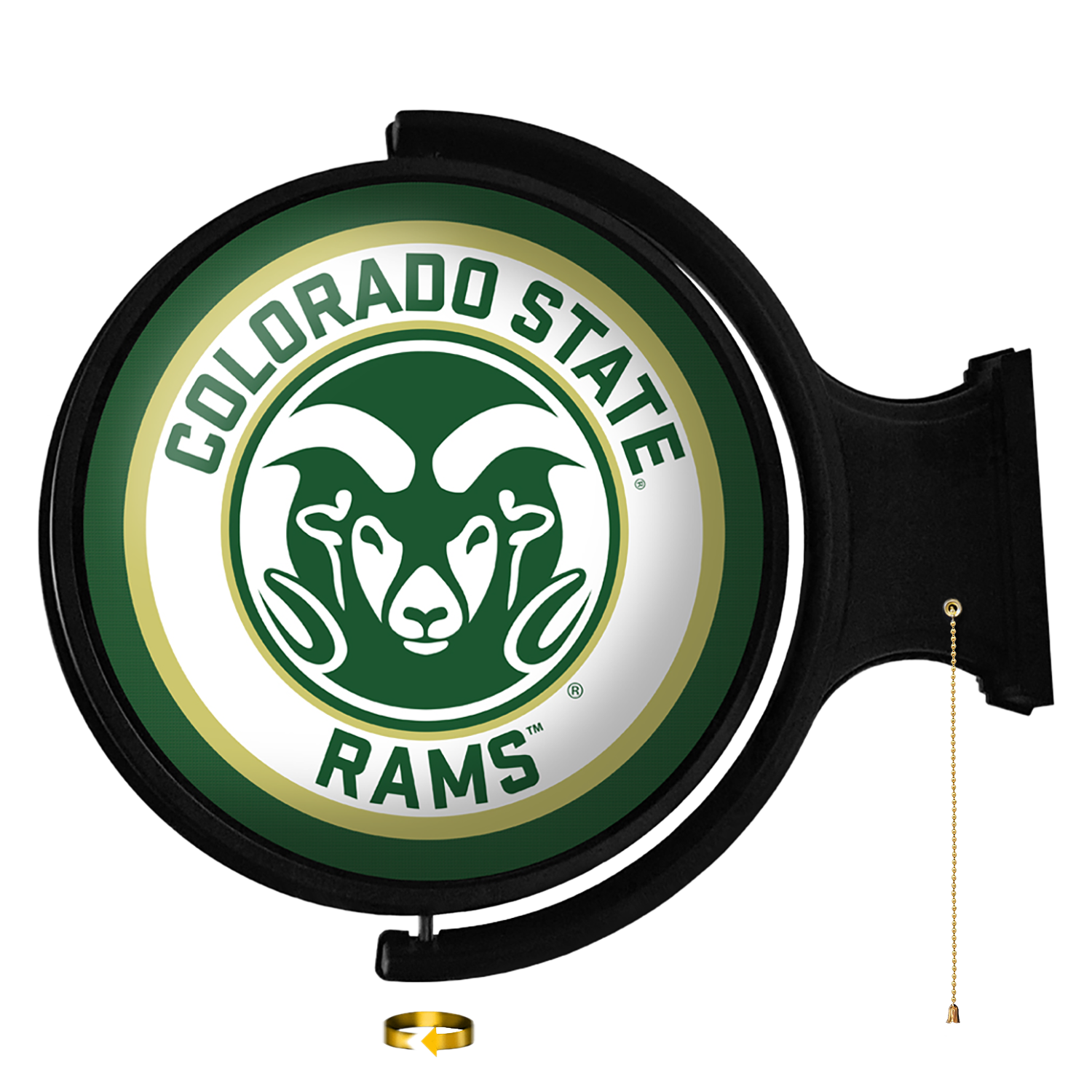 Colorado State Rams Round Rotating Wall Sign